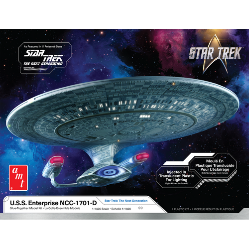 AMT 1/1400 Star Trek: The Next Generation U.S.S. Enterprise NCC-1701-D Plastic Model Kit