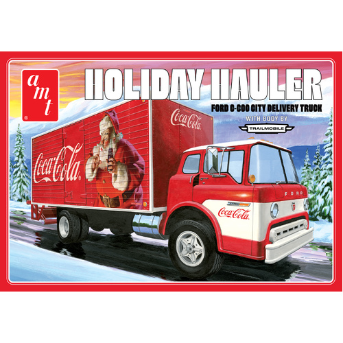 AMT 1/25 Ford C-600 City Holiday Delivery Truck Coca-Cola Plastic Model Kit