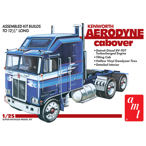 AMT 1/25 Kenworth Aerodyne Cabover Plastic Model Kit