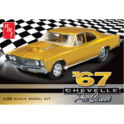 AMT 1/25 1967 Chevy Chevelle Pro Street Plastic Model Kit