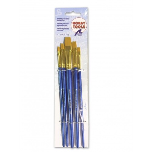 Artesania Flat Brush Set 2, 4, 6 & 10 (4) Paint Brush [17071]