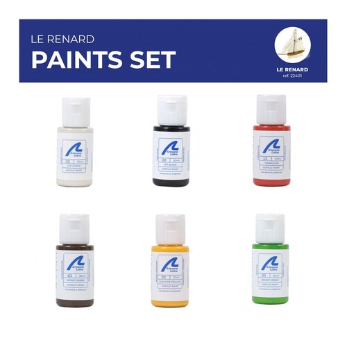 Artesania Paint Set for Ship Model #22401 Le Renard