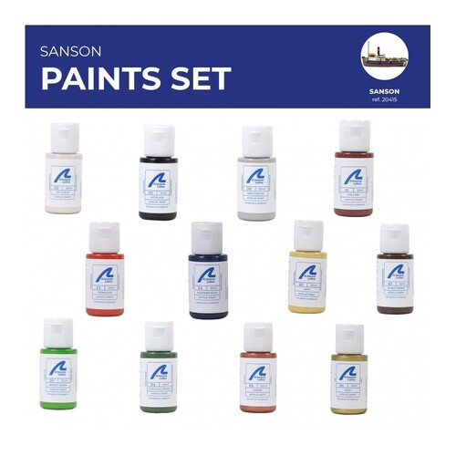 Artesania Paint Set for Ship Model #20415 Sanson (20ml x12 Bottles)