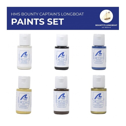 Artesania Paint Set for Ship Model #19004 HMS Bounty Jolly Boat