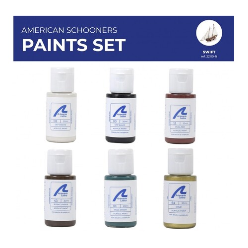 Artesania Paint Set for Ship Model #22110 Swift