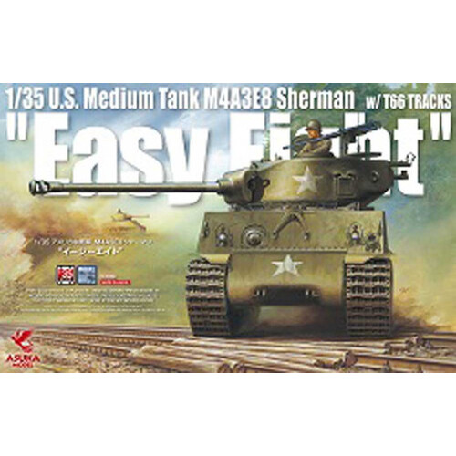 Asuka 1/35 M4A3E8 Sherman Easy Eight w/ T66 Tracks Plastic Model Kit