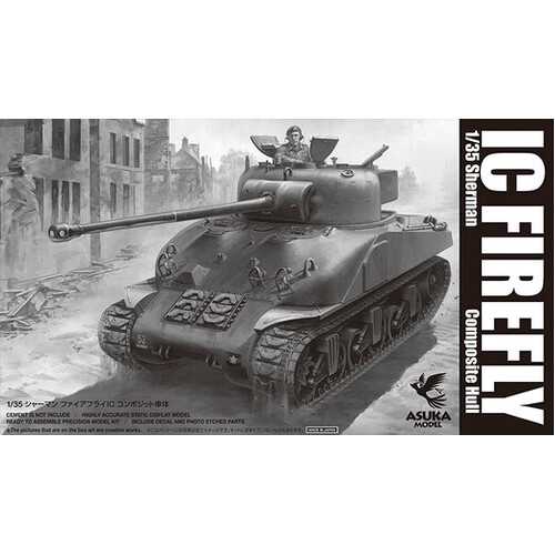 Asuka 1/35 British Sherman IC FIREFLY composite hull Plastic Model Kit