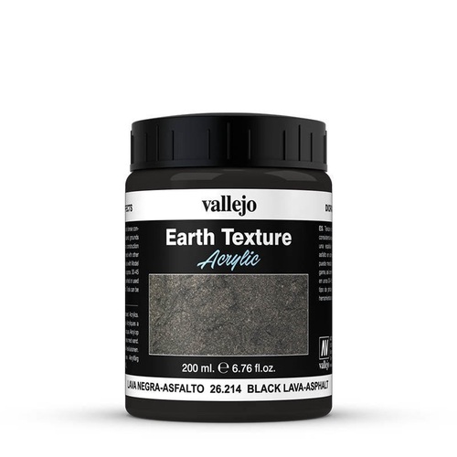 Vallejo Diorama FX Earth Textures Black Lava-Asphalt 200ml