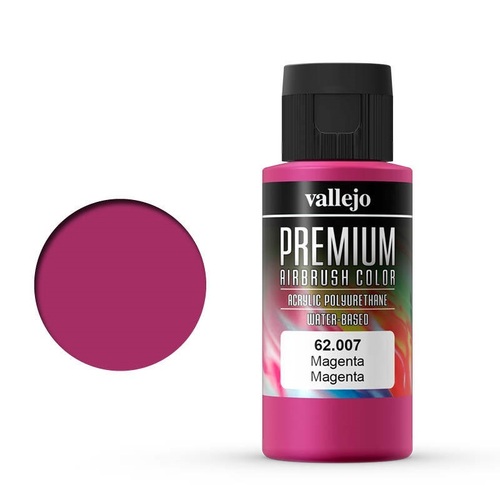 Vallejo Premium Colour Magenta 60 ml Acrylic Airbrush Paint [62007]