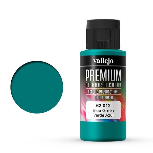 Vallejo Premium Colour Blue Green 60 ml Acrylic Airbrush Paint [62012]