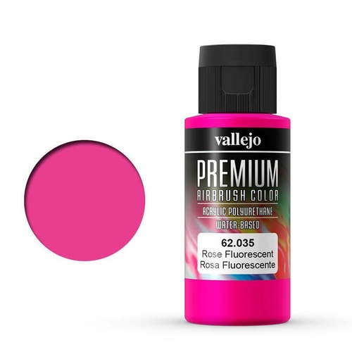 Vallejo Premium Colour Fluorescent Rose 60 ml Acrylic Airbrush Paint [62035]