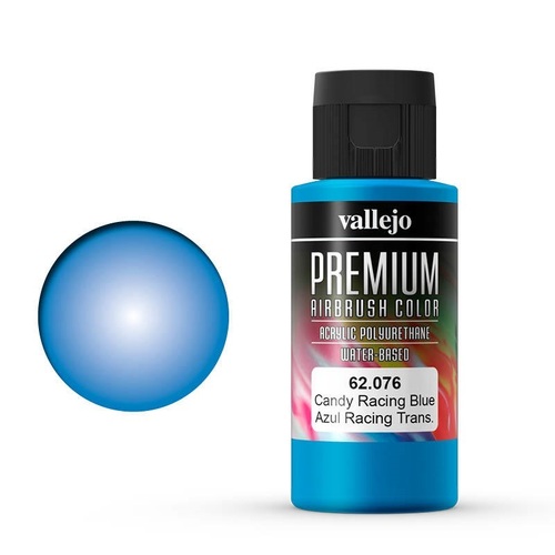 Vallejo Premium Colour Candy Racing Blue 60 ml Acrylic Airbrush Paint [62076]