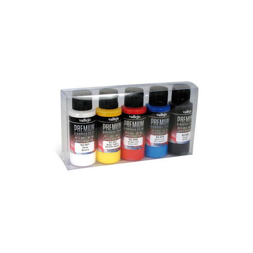 Vallejo Premium Colour Opaque Colors 5 Colour Set Acrylic Airbrush Paint [62101]