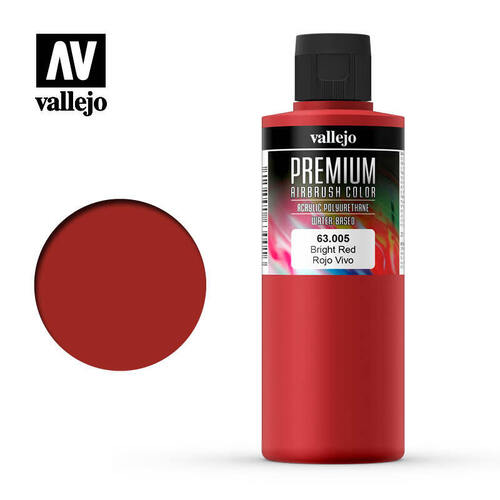 Vallejo Premium Color Bright Red 200 ml. [63005]