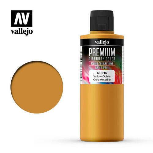 Vallejo Premium Color Yellow Ochre 200 ml. [63015]