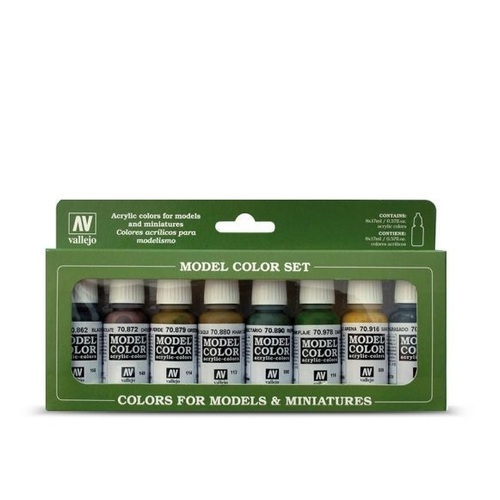 Vallejo Model Colour: Panzer Colors (8 Colours) Acrylic Paint Set