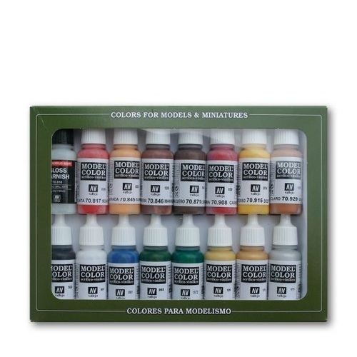 Vallejo Model Colour American Revolution 16 Colour Acrylic Paint Set [70148]