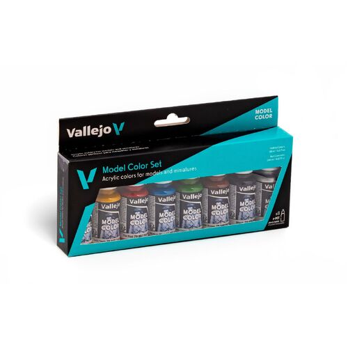 Vallejo Model Colour: Wargames Basics (8 Colours) Acrylic Paint Set