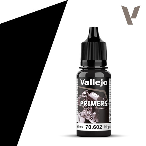 Vallejo Surface Primer: Black - 18 ml Acrylic Paint