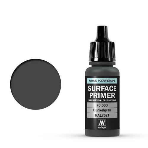 Vallejo Surface Primer: German Panzer Grey RAL7021 - 18ml