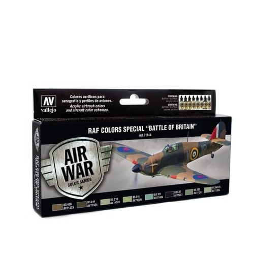 Vallejo Model Air RAF & FAA Special “Battle of Britain” WWII 8 Colour Acrylic Paint Set [71144]