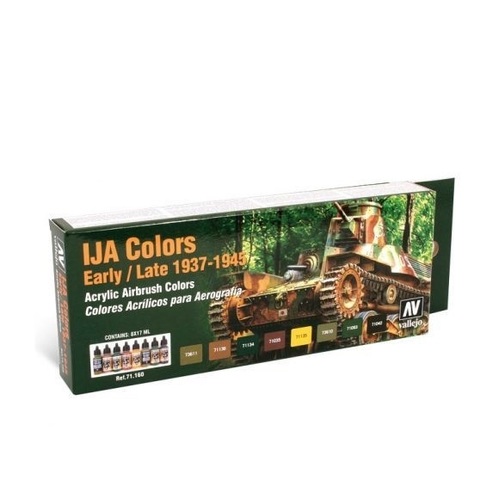 Vallejo Model Air IJA Colors 1939/1945 Colour Acrylic Airbrush Paint Set [71160]