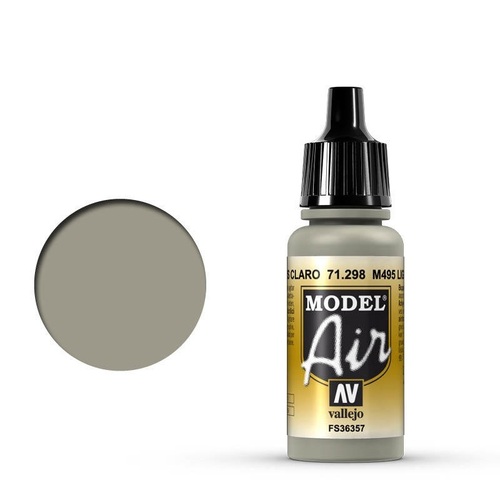 Vallejo Model Air M495 Light Gray 17 ml Acrylic Airbrush Paint [71298]