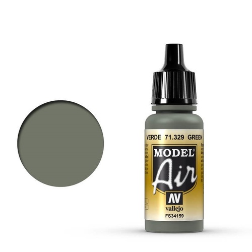 Vallejo Model Air Green 17 ml Acrylic Airbrush Paint [71329]