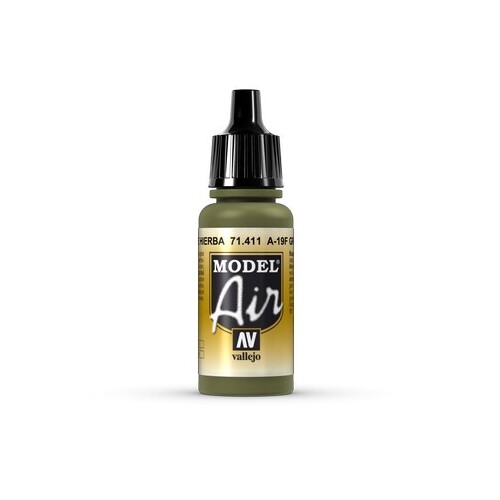 Vallejo Model Air A-19F Grass Green 17ml Acrylic Paint [71411]