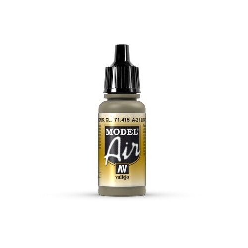 Vallejo Model Air A-21 Light Greyish Brown 17ml Acrylic Paint [71415]