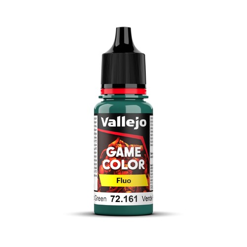 Vallejo Game Colour Fluorescent Cold Green 18ml Acrylic Paint - New Formulation