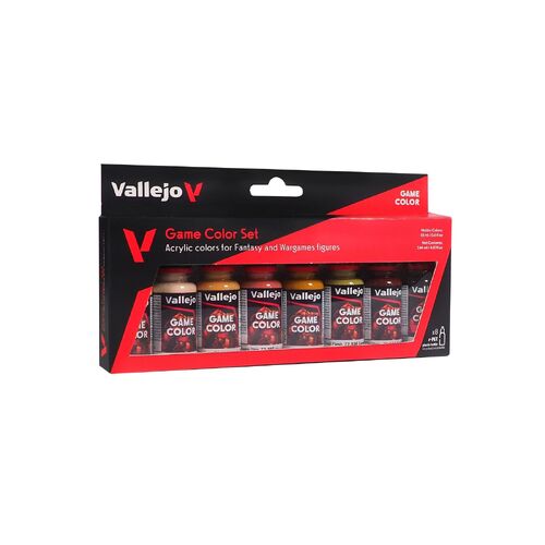 Vallejo Game Colour Skin Tone - 8 Colour Acrylic Paint Set