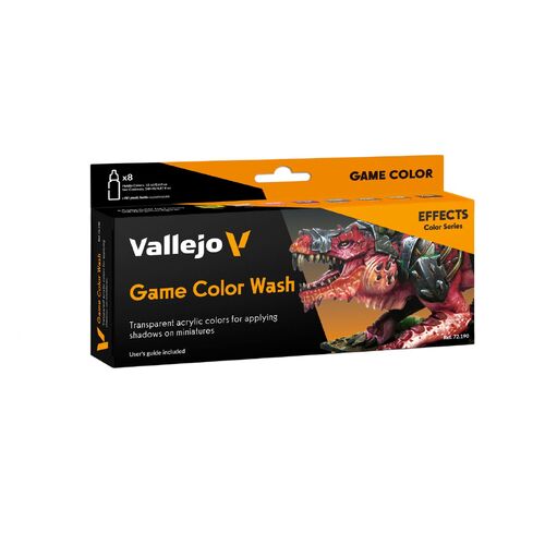 Vallejo Game Colour Game Color Wash - 8 Colour Acrylic Paint Set