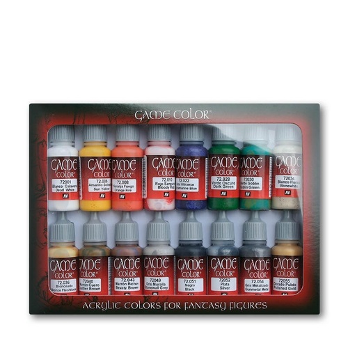 Vallejo Game Colour Introduction 16 Colour Set Acrylic Paint [72299]