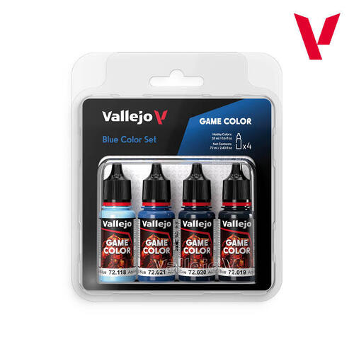 Vallejo Game Colour Blue Colours Acrylic Paint Set