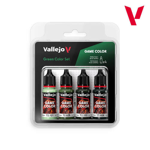 Vallejo Game Colour Green Colours Acrylic Paint Set