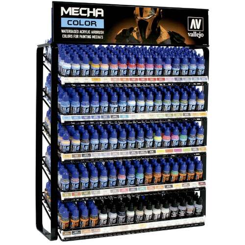 Vallejo Mecha Colour Complete Range Display (Paints Only) [EX715HALF]