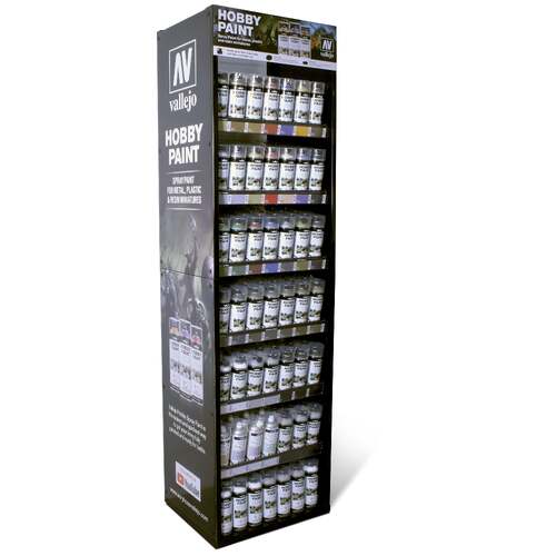 Vallejo Aerosol Hobby Paint-Spray Colors Display (Stand Only) [EX716]