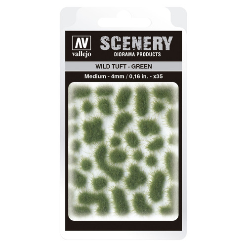 Vallejo 4mm Wild Tuft - Green Diorama Accessory [SC406]