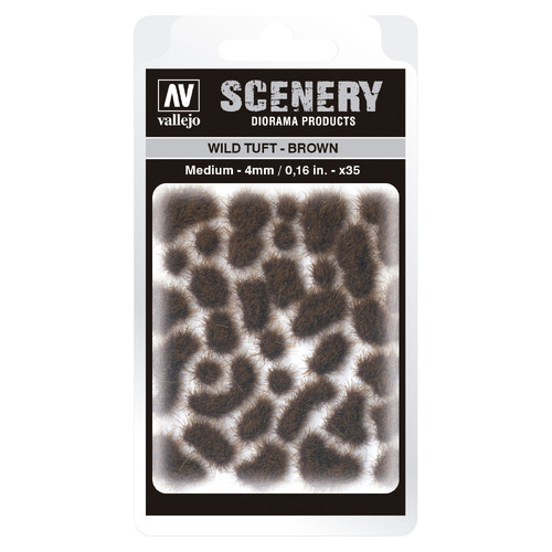 Vallejo 4mm Wild Tuft - Brown Diorama Accessory [SC411]