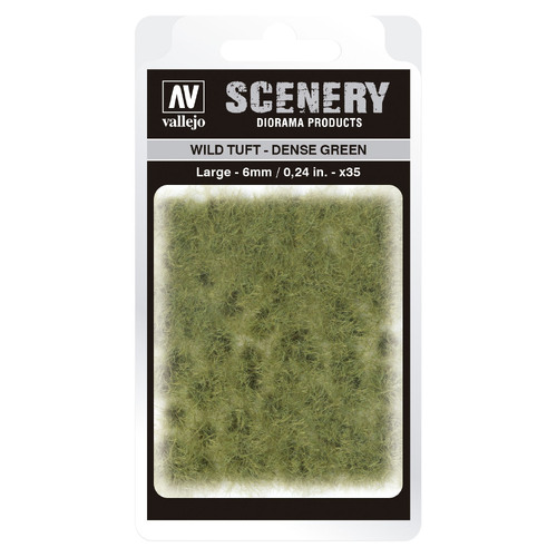 Vallejo 6mm Wild Tuft - Dense Green Diorama Accessory [SC413]