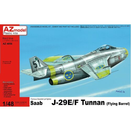 AZ Models 1/48 J-29 Tunnan Plastic Model Kit [AZ4866]