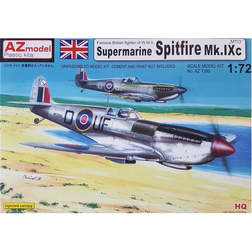 AZ Models 1/72 Spitfire Mk.IXC MTO Plastic Model Kit [AZ7390]