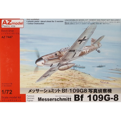 AZ Models 1/72 Bf 109G-8 Recon Plastic Model Kit [AZ7447]