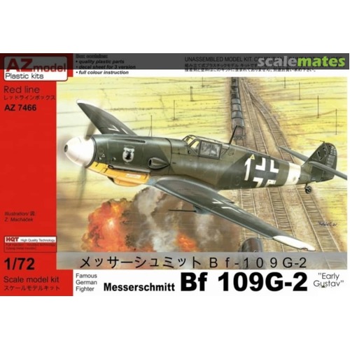 AZ Models 1/72 Bf 109G-2 Gustav 2 Plastic Model Kit [AZ7466]