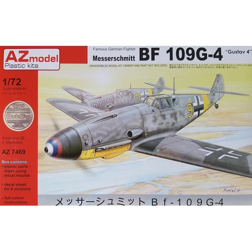 AZ Models 1/72 Bf 109G-4 Gustav 4 Plastic Model Kit [AZ7469]