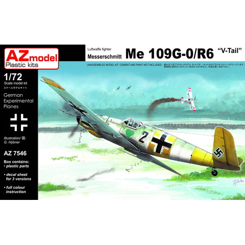 AZ Models 1/72 Bf 109G-0/V/R-6 Plastic Model Kit [AZ7546]