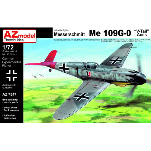 AZ Models 1/72 Bf 109G-0/V/Aces Plastic Model Kit [AZ7547]