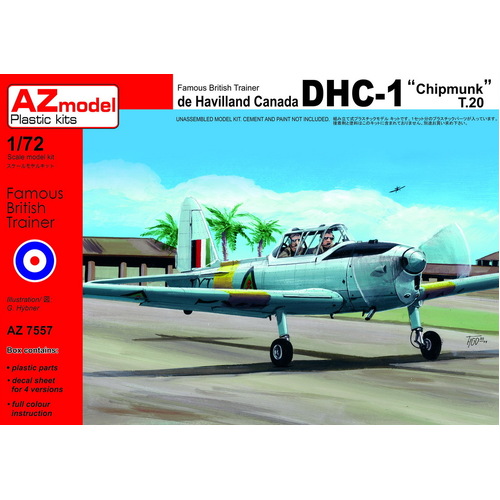 AZ Models 1/72 DHC-1 Chipmunk T.20 Plastic Model Kit [AZ7557]