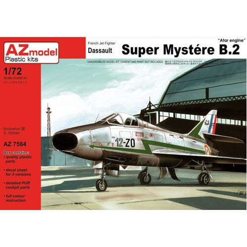 AZ Models 1/72 AMD Super Mystere B. 2 French AF Plastic Model Kit [AZ7564]